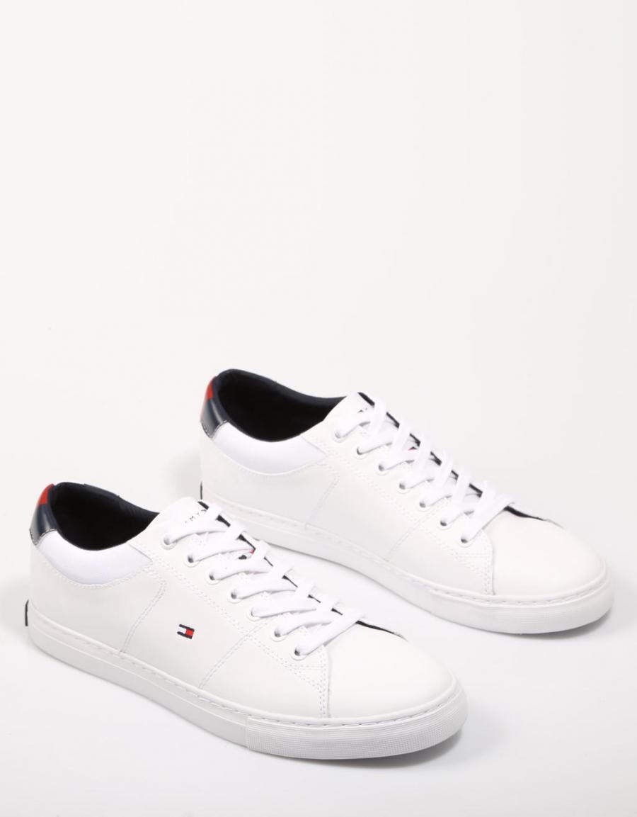 TOMMY HILFIGER Essential Leather Collar Vulc White