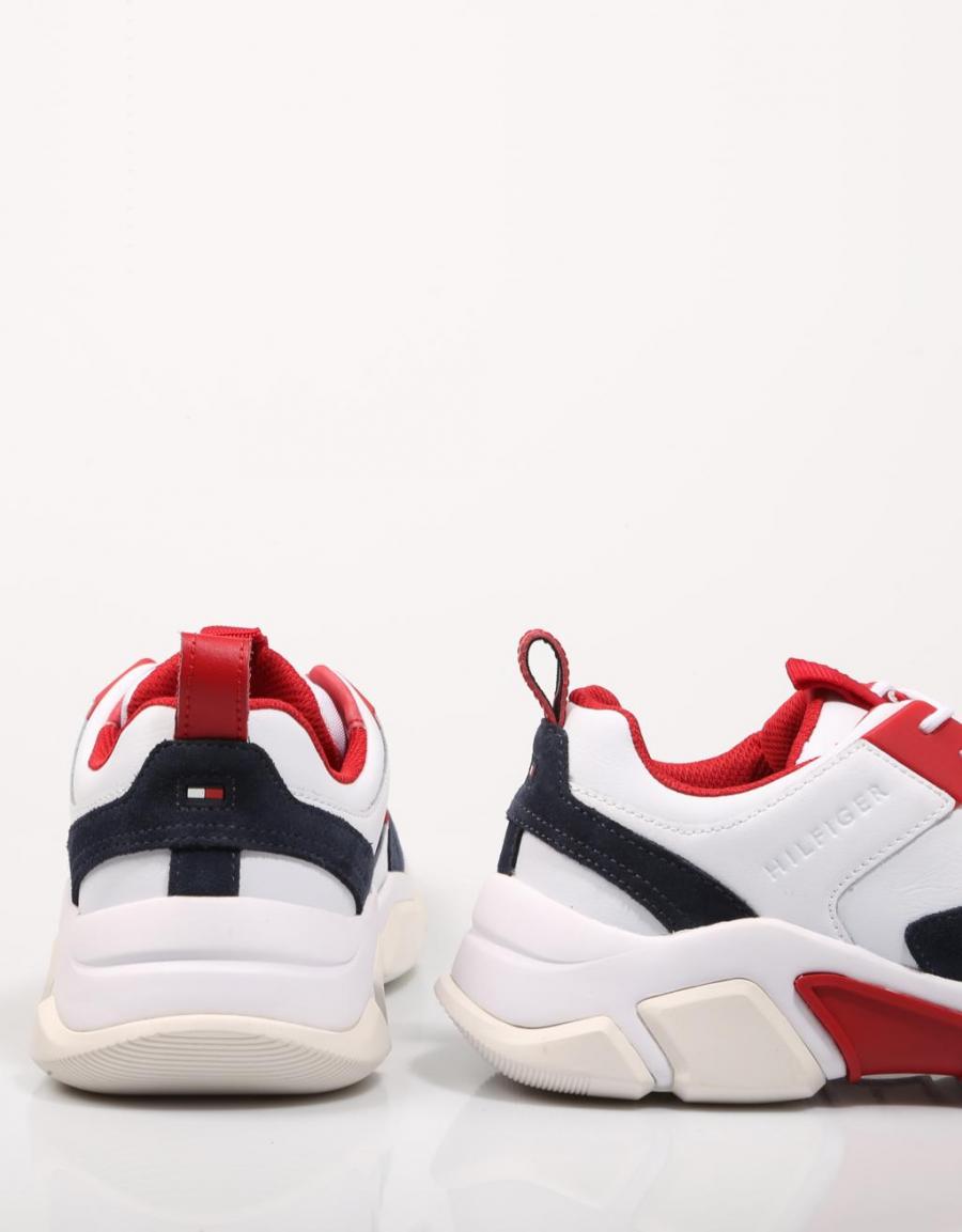 TOMMY HILFIGER Chunky Material Mix Sneaker Blanco