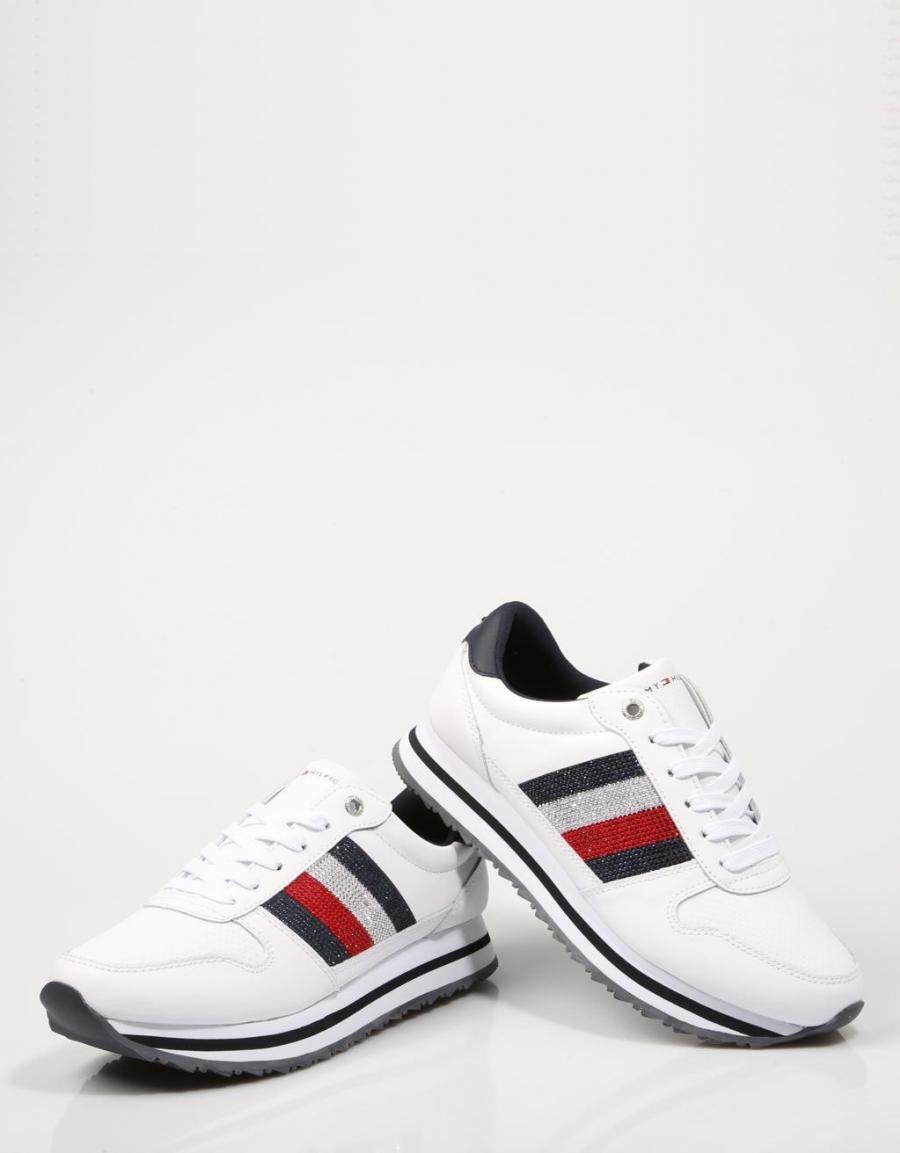 TOMMY HILFIGER Tommy Retro Crystal Sneaker White