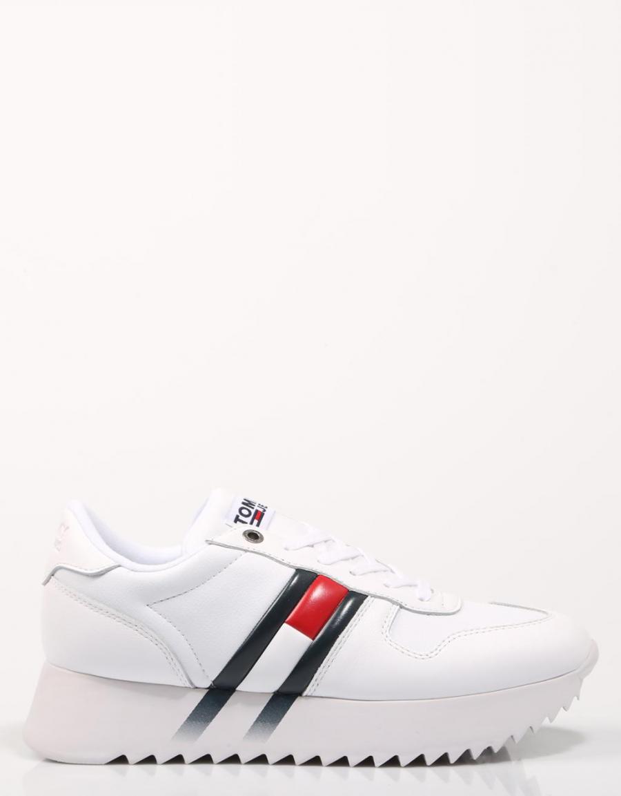 TOMMY HILFIGER High Cleated Corporate Sneaker Branco