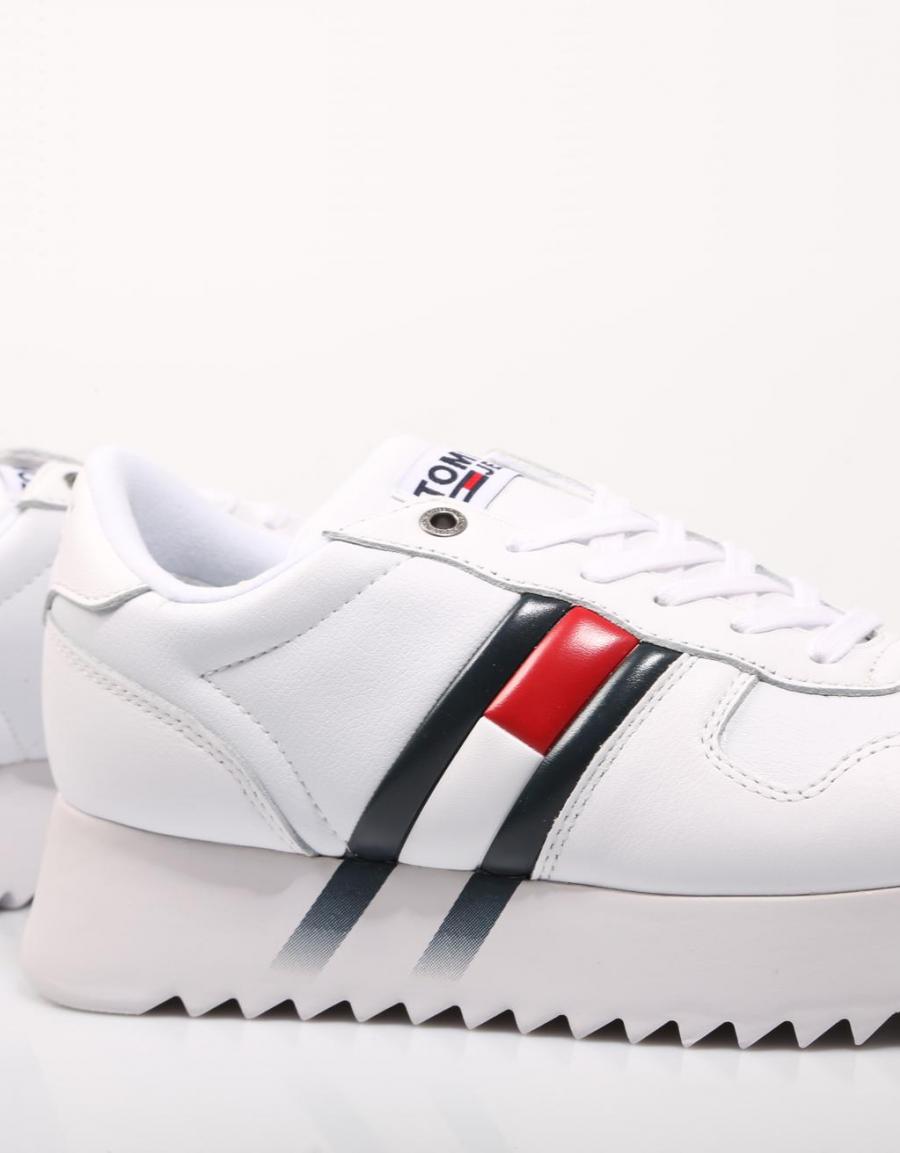 TOMMY HILFIGER High Cleated Corporate Sneaker Blanco