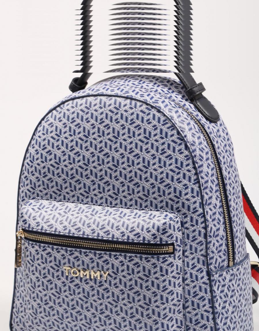 TOMMY HILFIGER Iconic Tommy Backpack Monogram Navy Blue