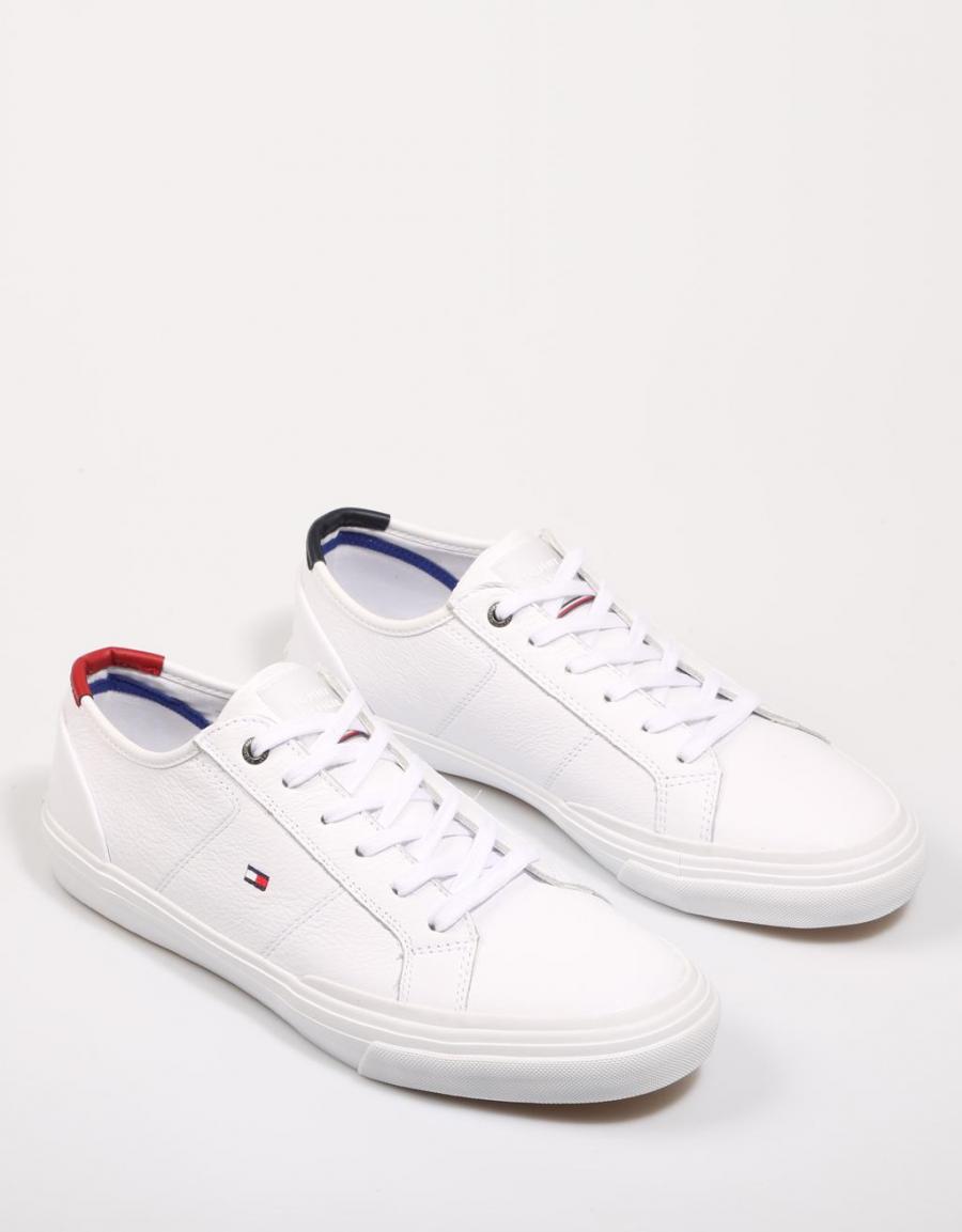 TOMMY HILFIGER Core Corporate Flag Sneaker Blanc