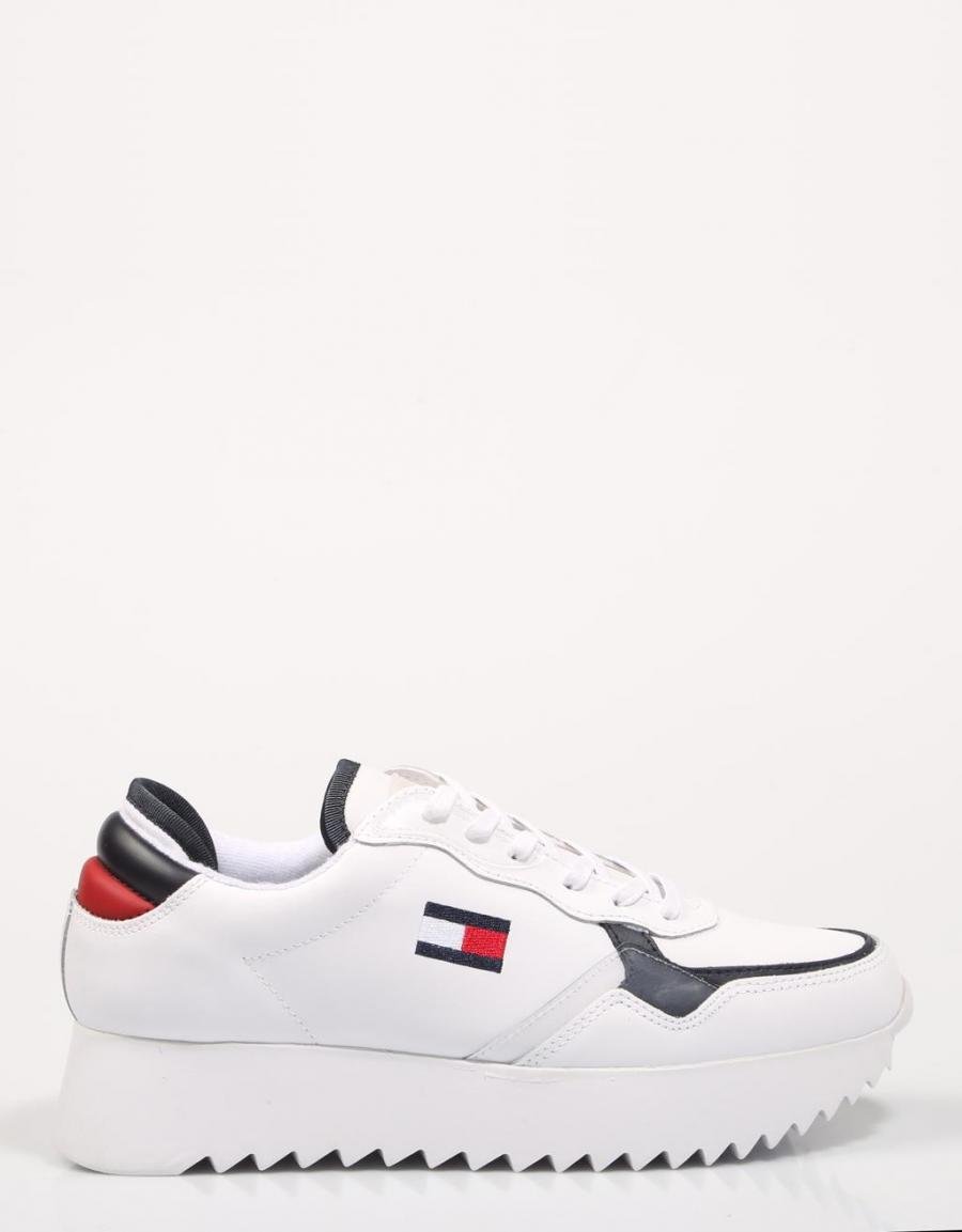 TOMMY HILFIGER High Cleated Tommy Jeans Sneaker Blanc