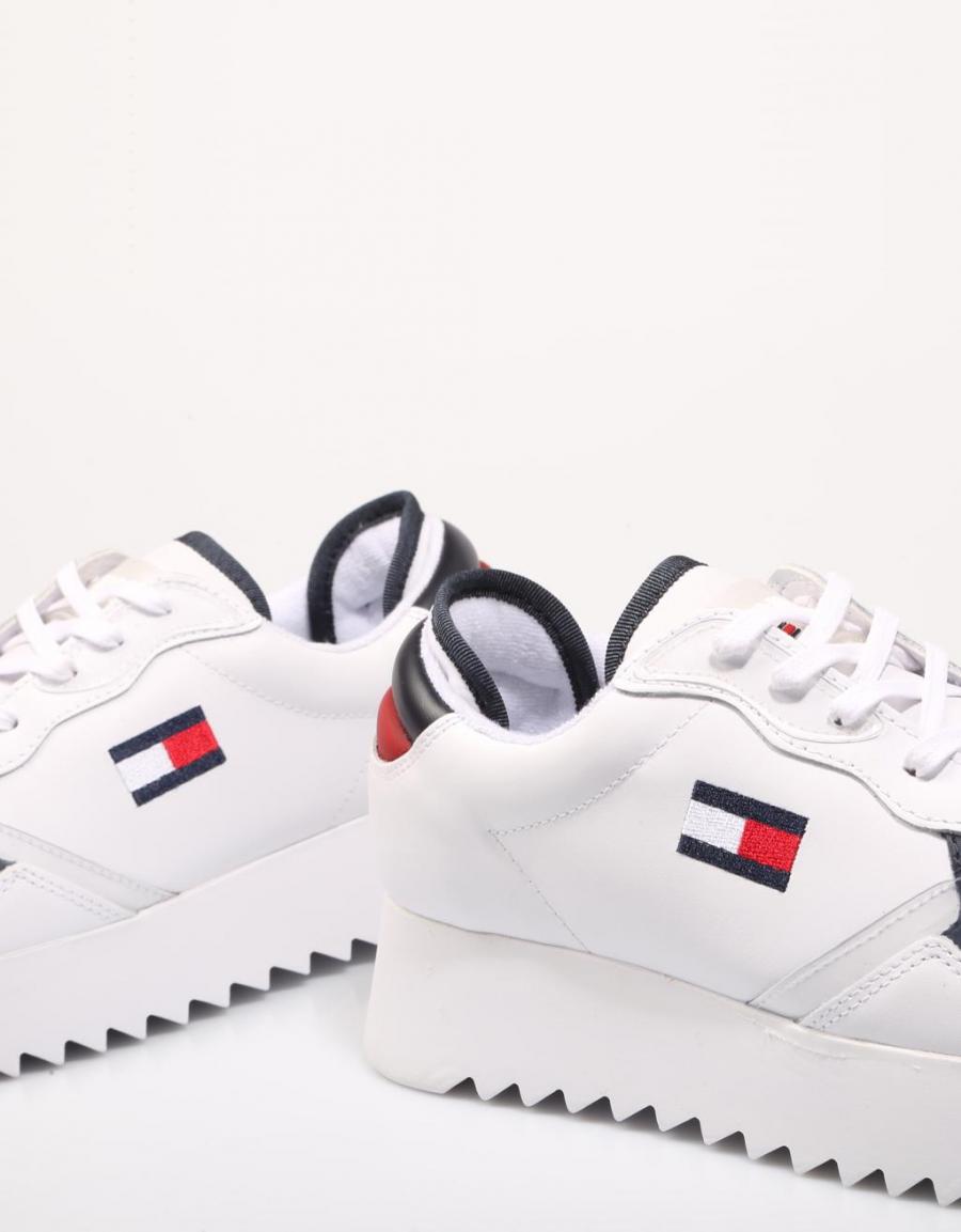 TOMMY HILFIGER High Cleated Tommy Jeans Sneaker Blanco
