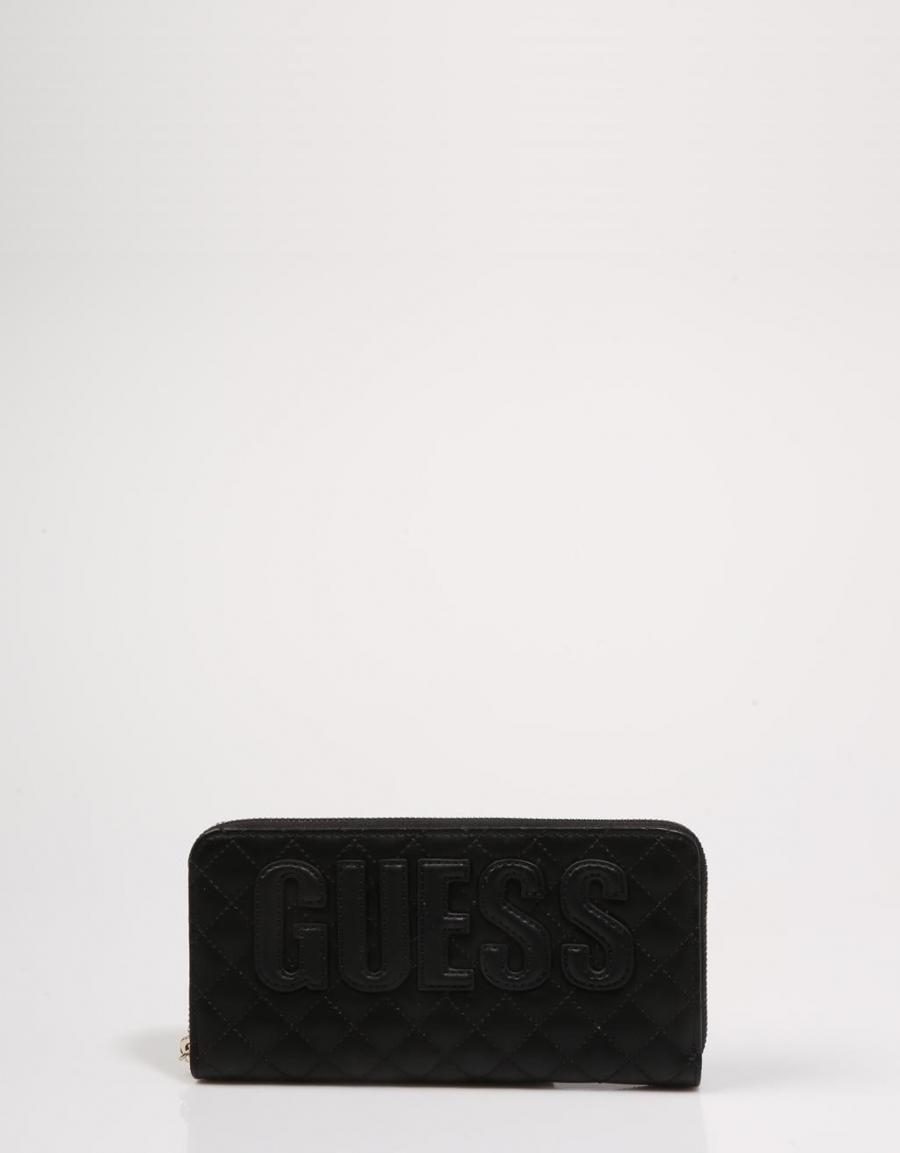 GUESS BAGS Brielle Slg Large Zip Around Black