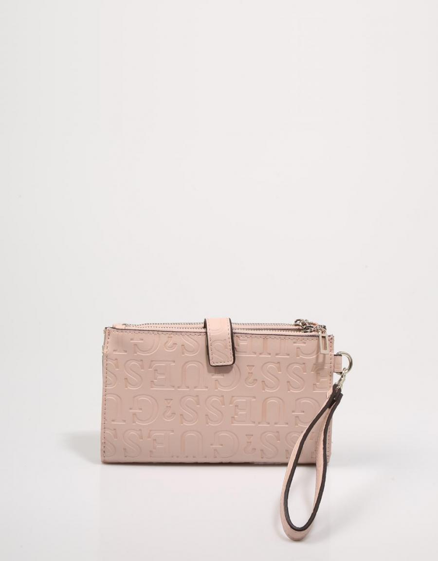GUESS BAGS Brightside Slg Dbl Zip Orgnzr Rose