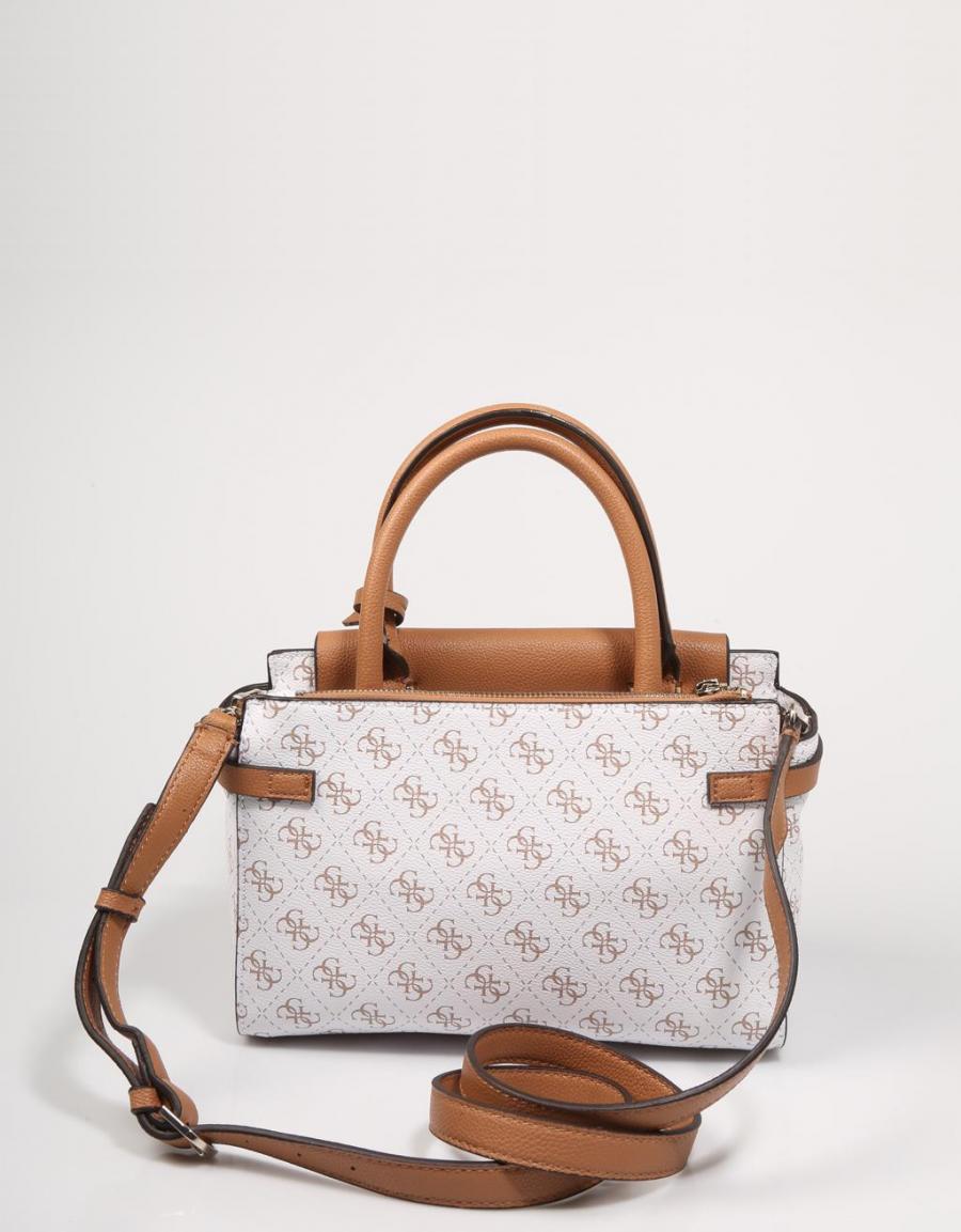 GUESS BAGS Esme Small Society Satchel White