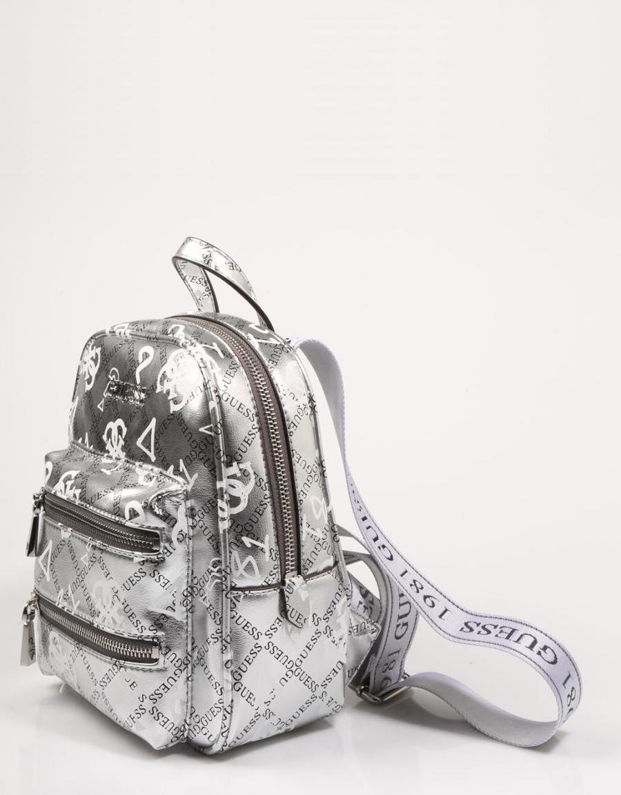 GUESS BAGS Caley Backpack Plata