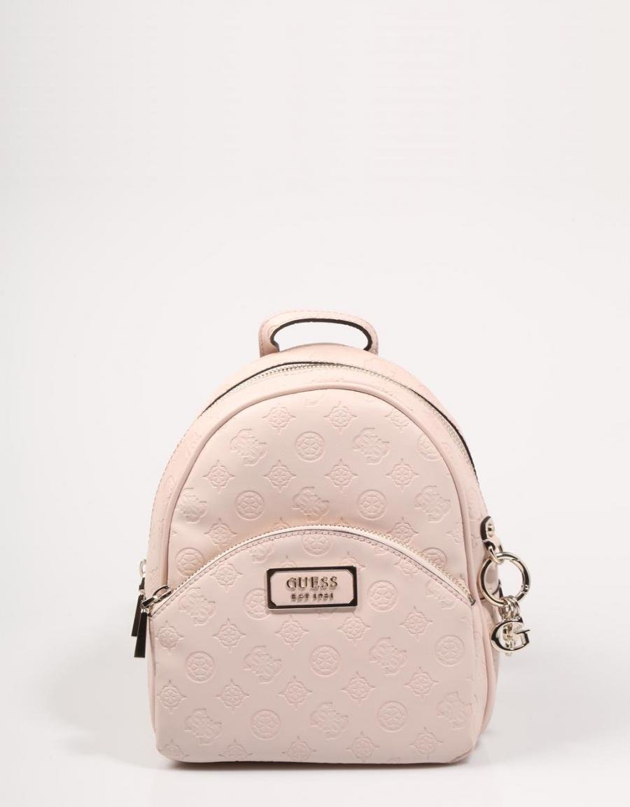 GUESS BAGS Logo Love Bradyn Backpack Pink