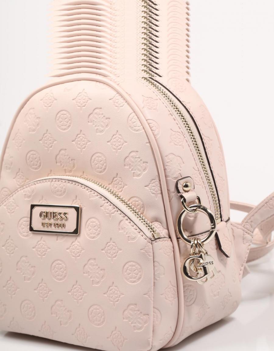 GUESS BAGS Logo Love Bradyn Backpack Pink