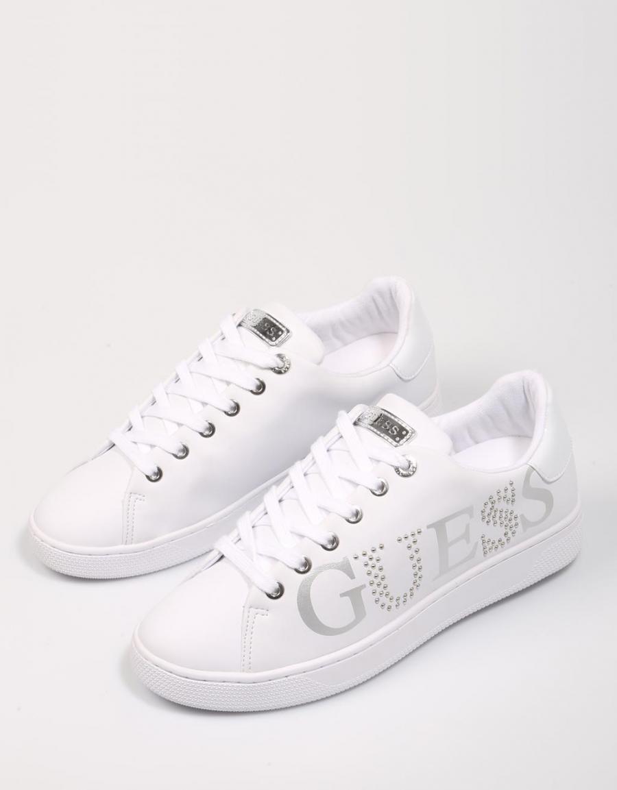 GUESS Riderr Active Lady Leather Lik Blanc