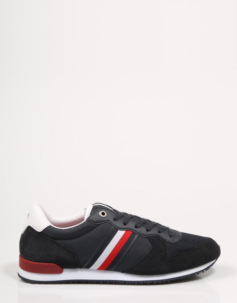 TOMMY HILFIGER Iconic Material Mix Runner Navy Blue