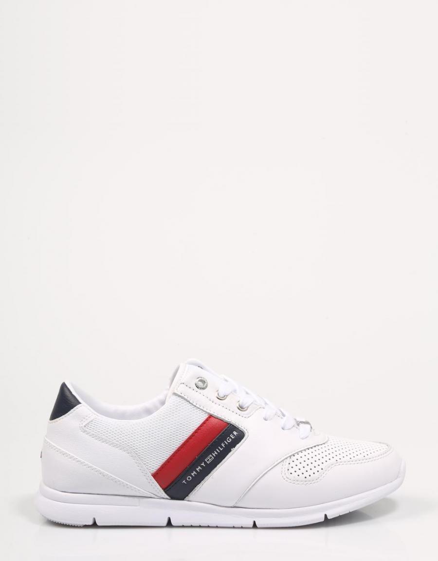 TOMMY HILFIGER Lightweight Leather Sneakers Branco