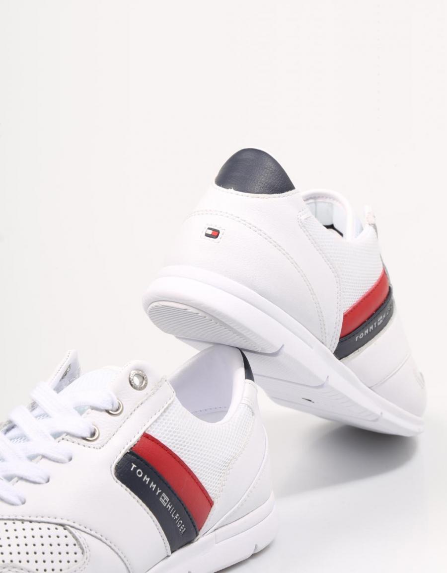 TOMMY HILFIGER Lightweight Leather Sneakers Blanc