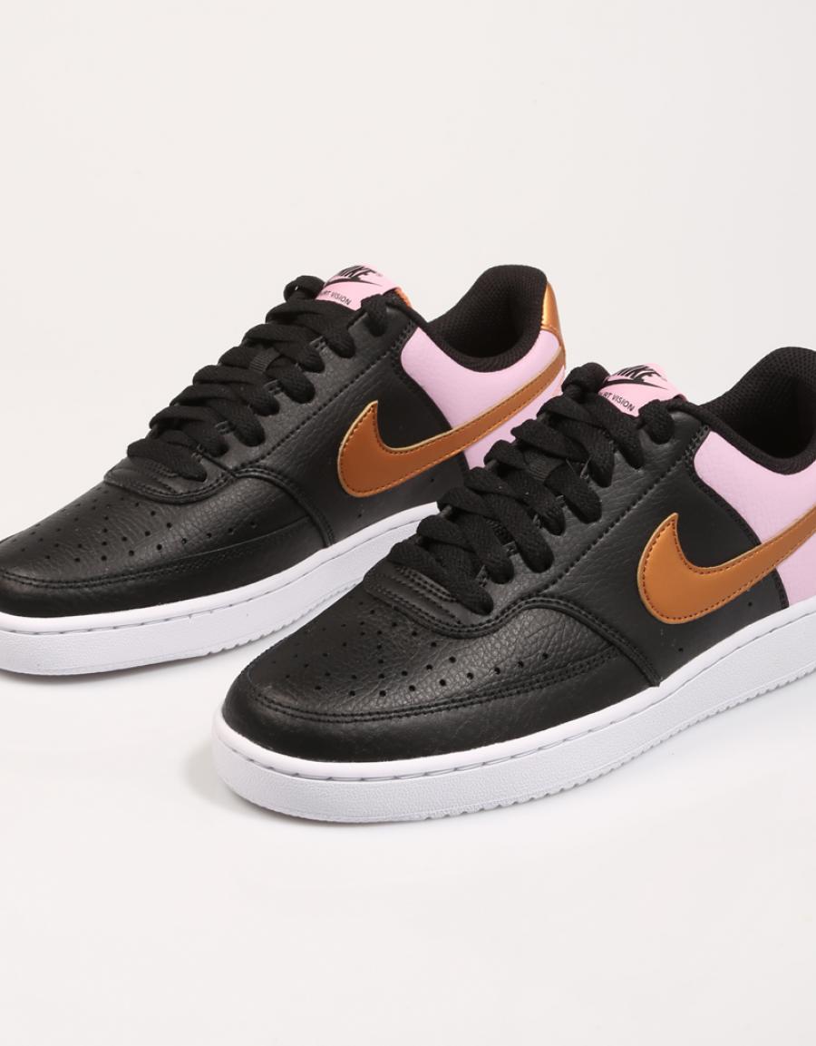 NIKE Court Vision Low Negro
