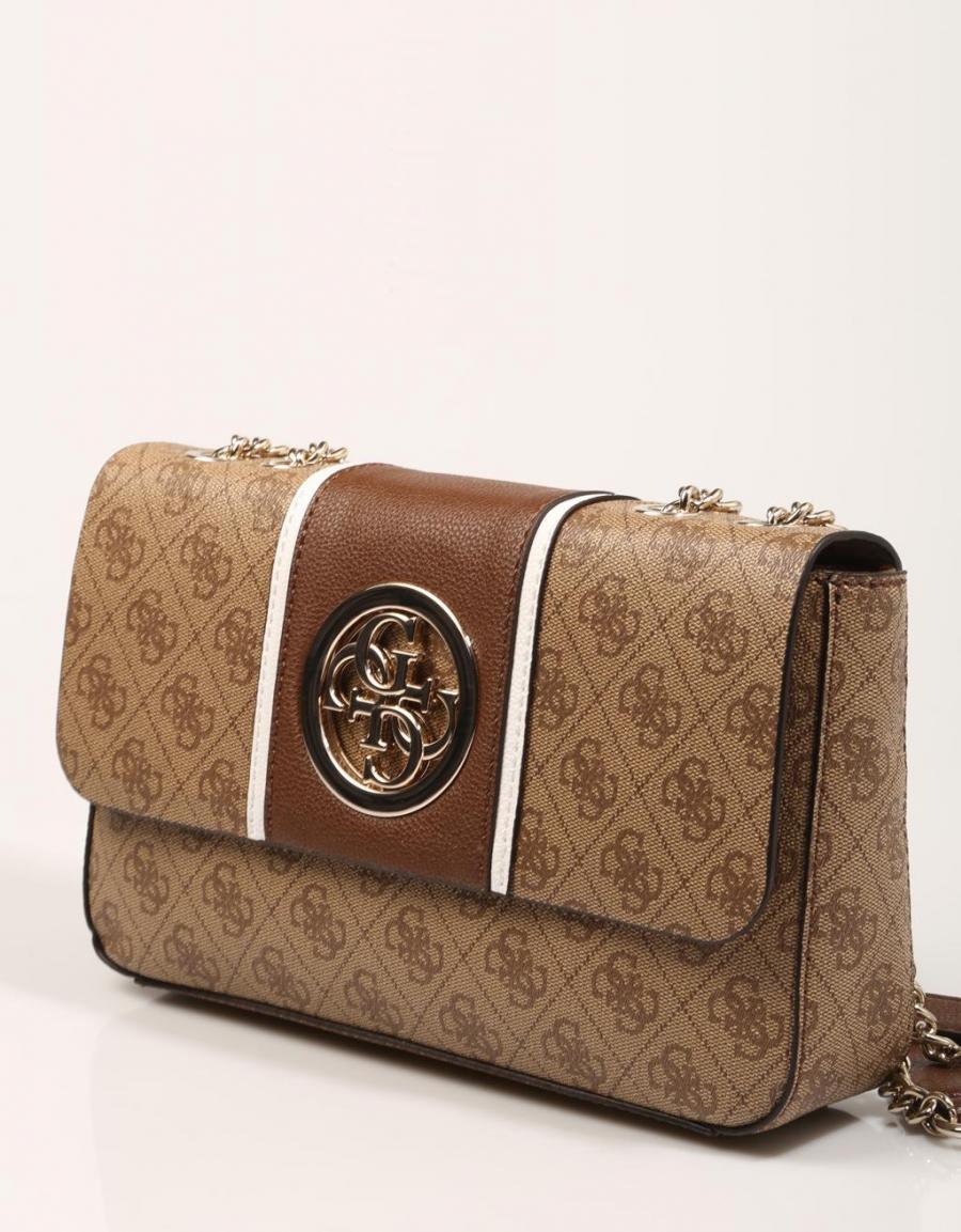 GUESS BAGS Opem Road Cnvrtble Xbody Flap Brown