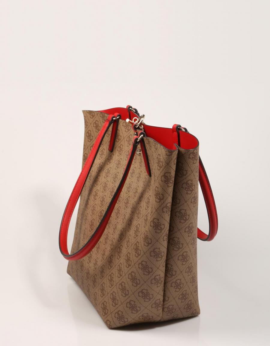 GUESS BAGS Alby Toggle Tote Brown