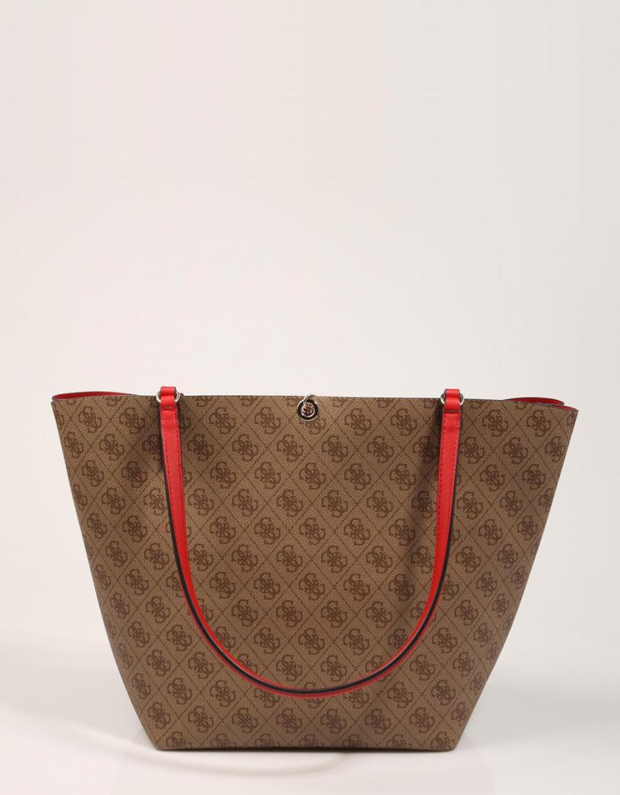 GUESS BAGS Alby Toggle Tote Brown