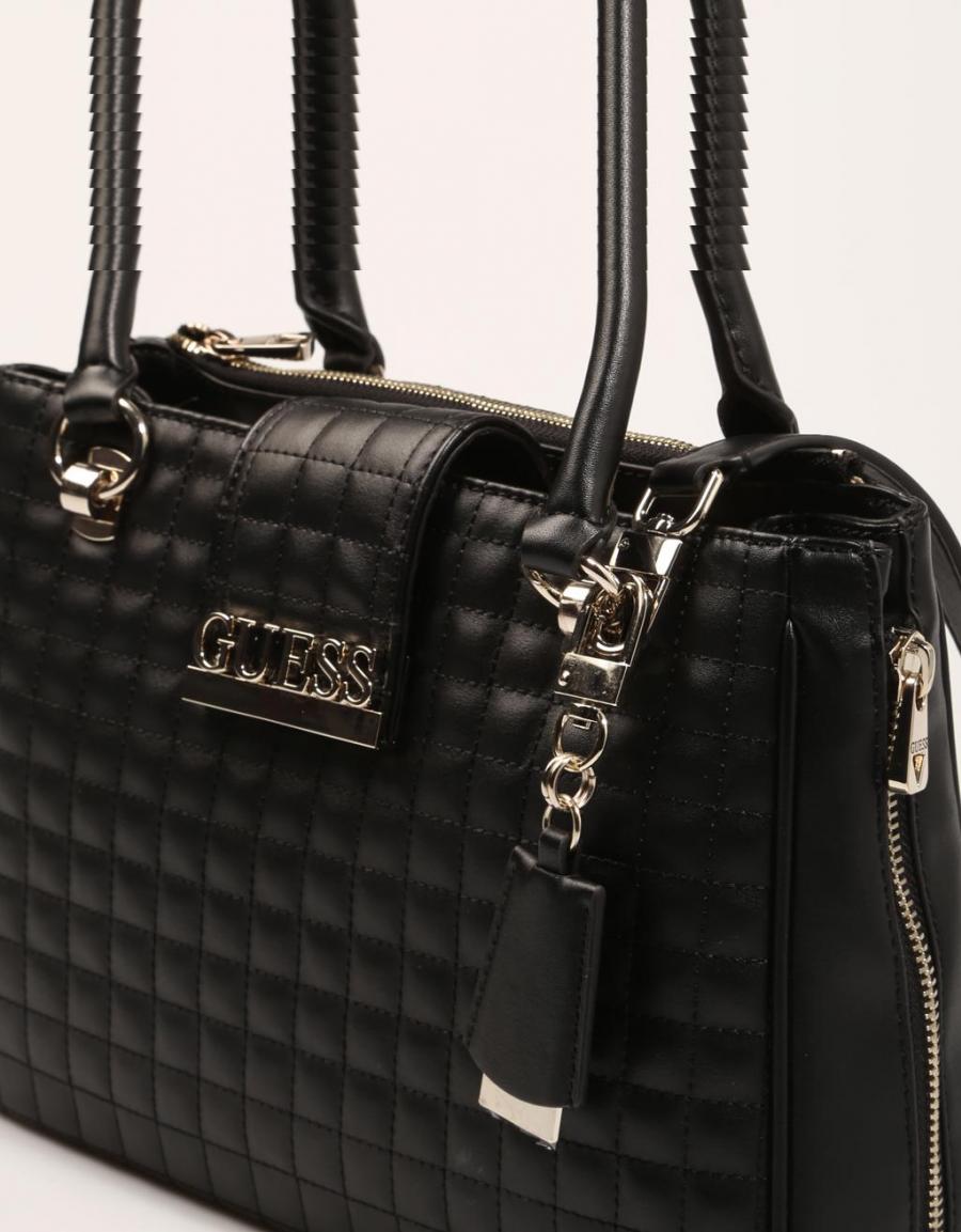 GUESS BAGS Matrix Luxury Satchel Noir