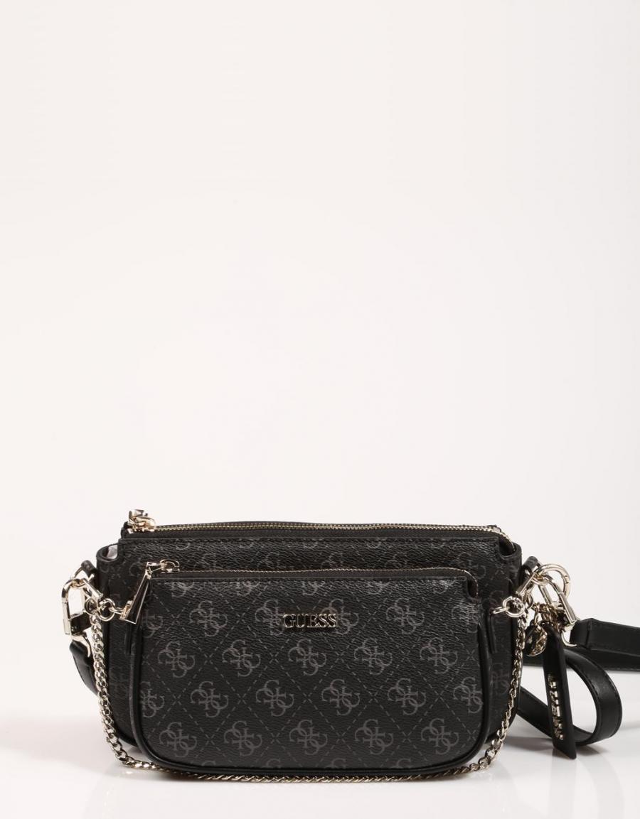 GUESS BAGS Arie Double Pouch Crossbody Negro