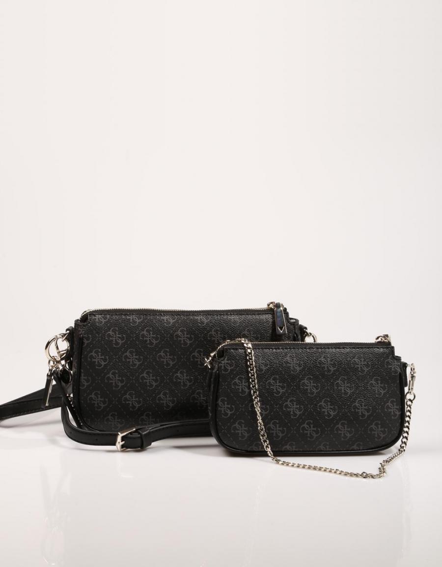 GUESS BAGS Arie Double Pouch Crossbody Preto