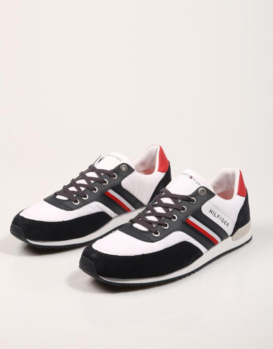 TOMMY HILFIGER Iconic Material Mix Runner Blanco