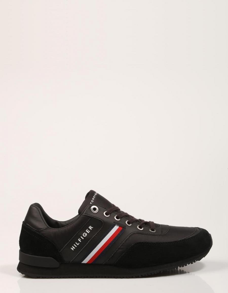 TOMMY HILFIGER Iconic Material Mix Runner Preto
