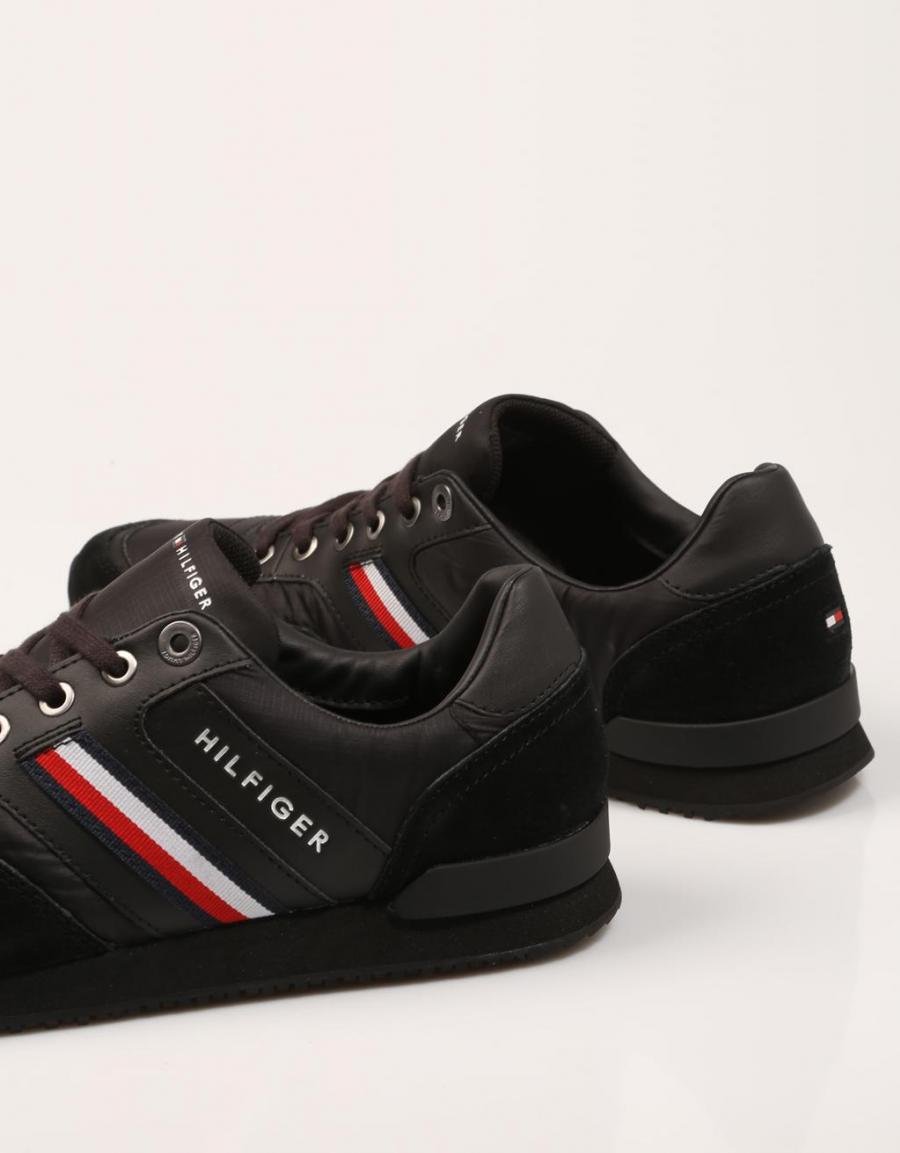 TOMMY HILFIGER Iconic Material Mix Runner Noir