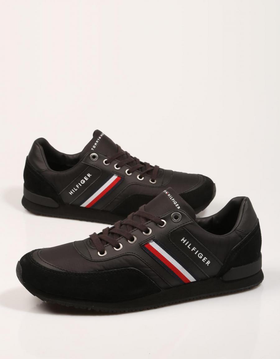 TOMMY HILFIGER Iconic Material Mix Runner Black
