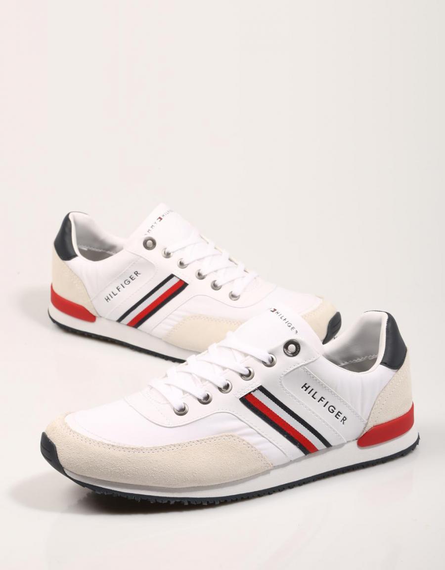 TOMMY HILFIGER Iconic Material Mix Runner White