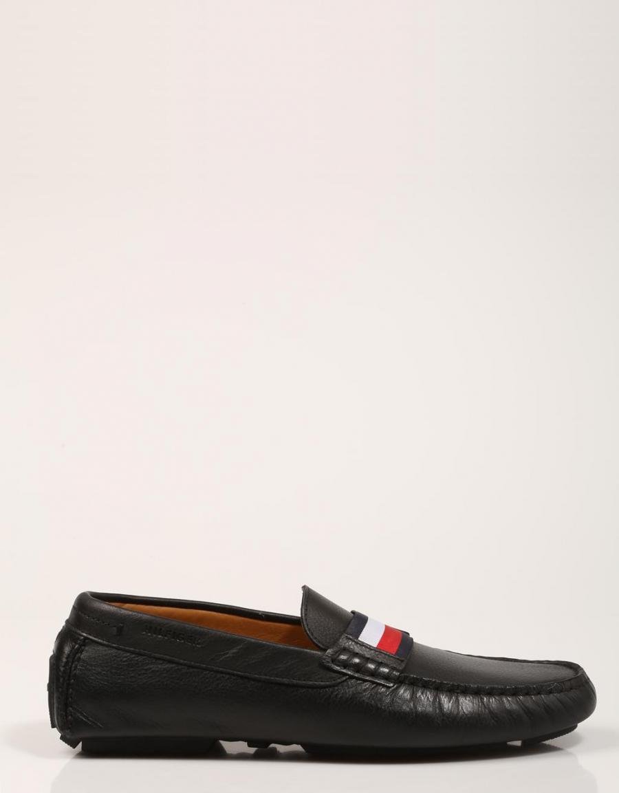 TOMMY HILFIGER Corporate Vamp Leather Driver Maron