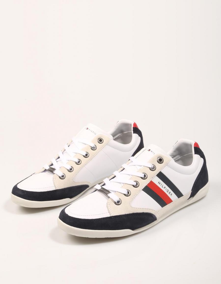 TOMMY HILFIGER Lightweight  Leather Cupsole White