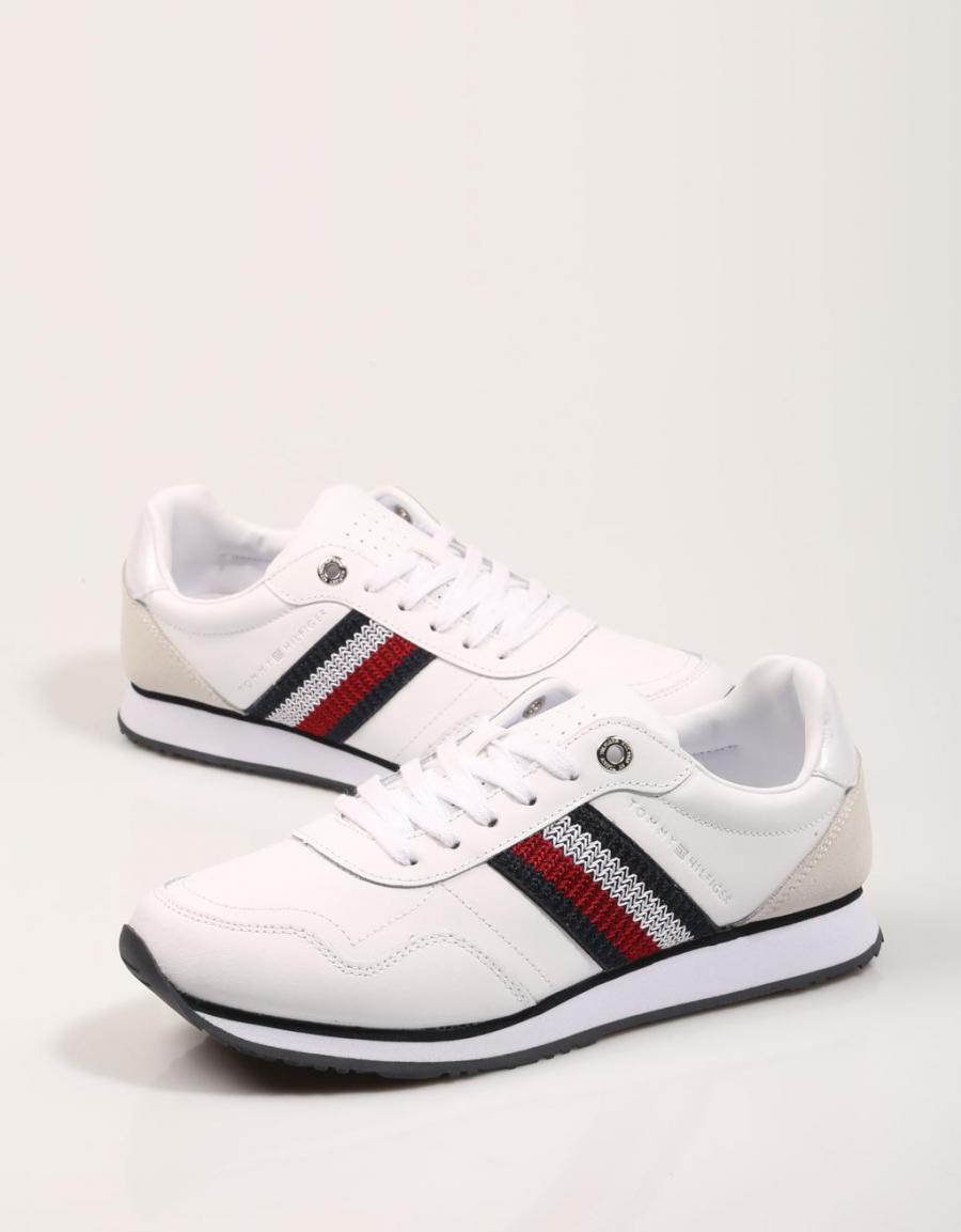 TOMMY HILFIGER Tommy Leather Low Runner White