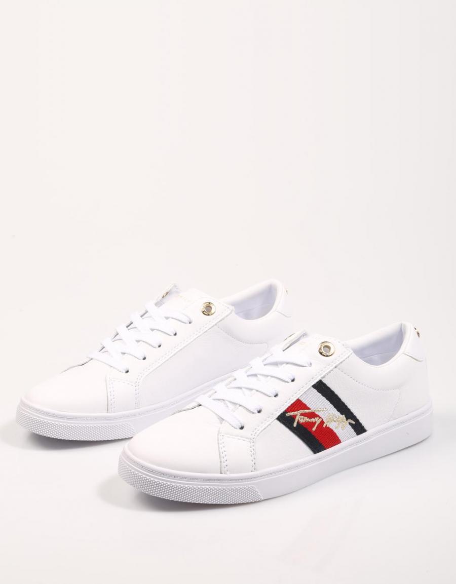TOMMY HILFIGER Th Signature Cupsole Sneaker Blanc
