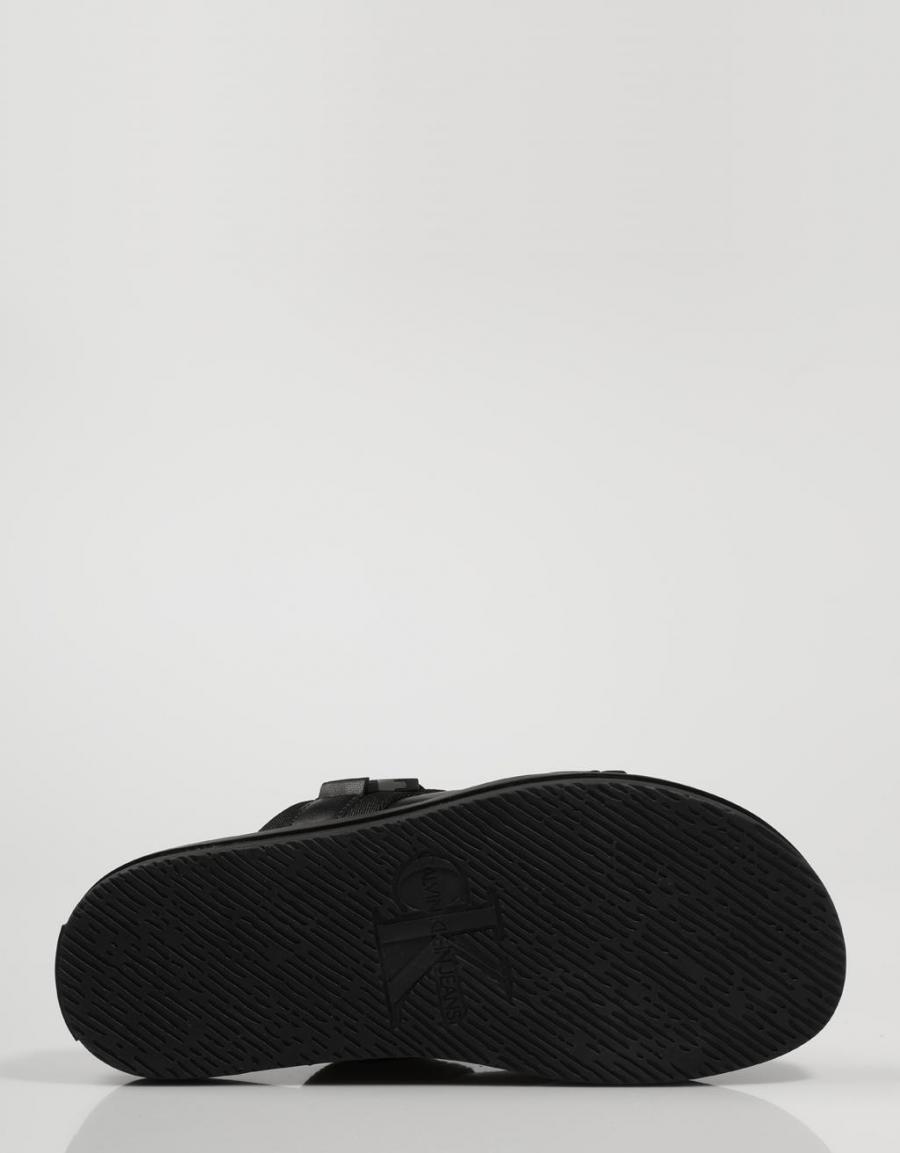 CALVIN KLEIN Flat Sandal Twostraps Pes Black