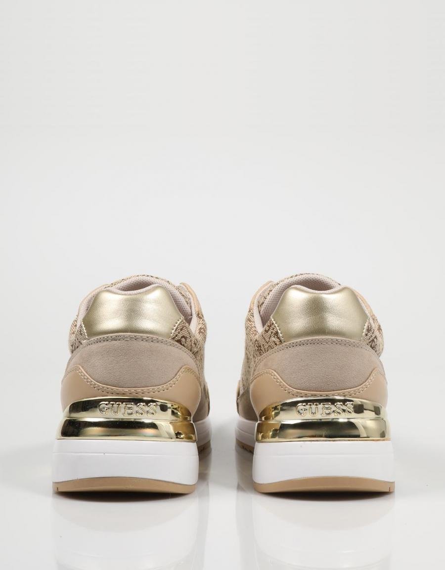 Guess Mujer Zapatillas con Cordones (40 EU, Beige) : : Moda