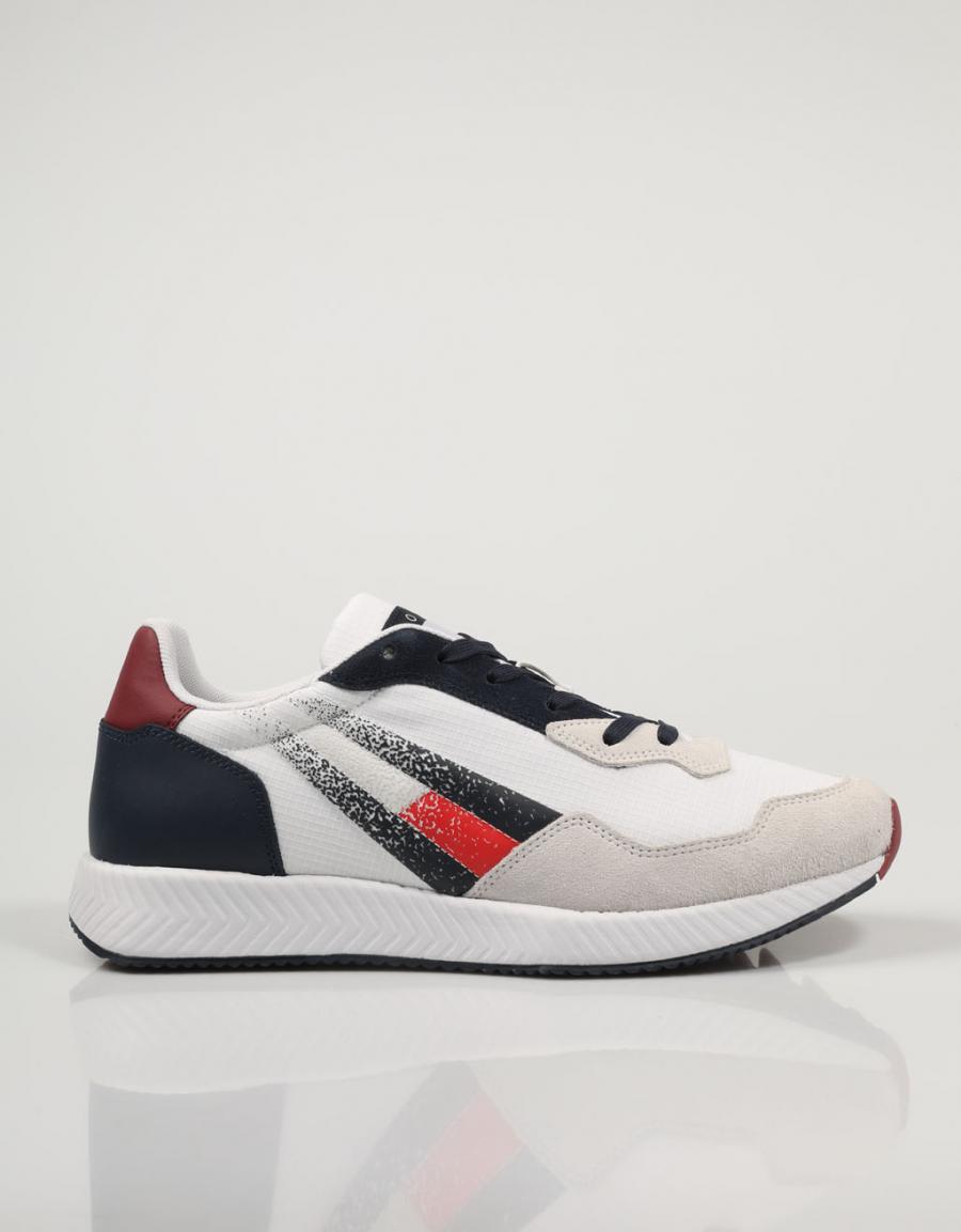 TOMMY HILFIGER Track Cleat Mix Runner Blanc