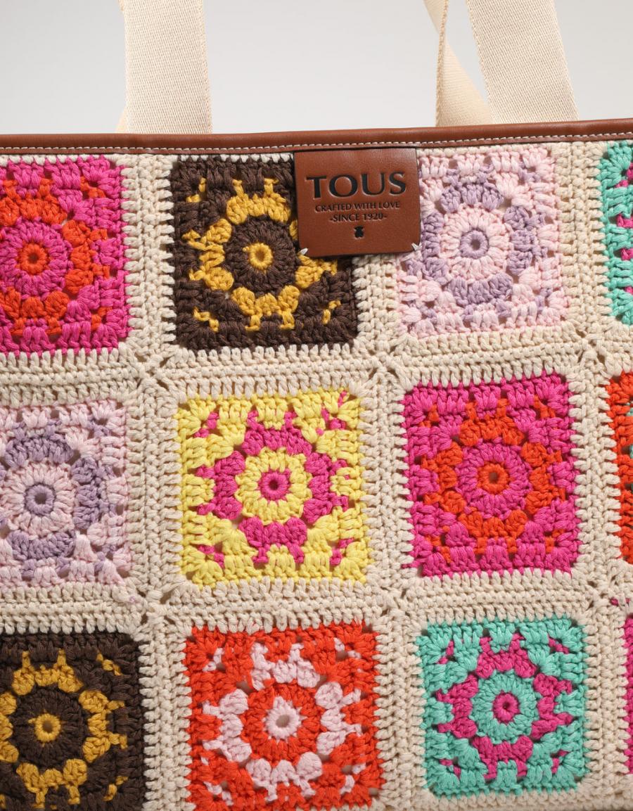 TOUS Capazo Xl  Crochet Multicolor
