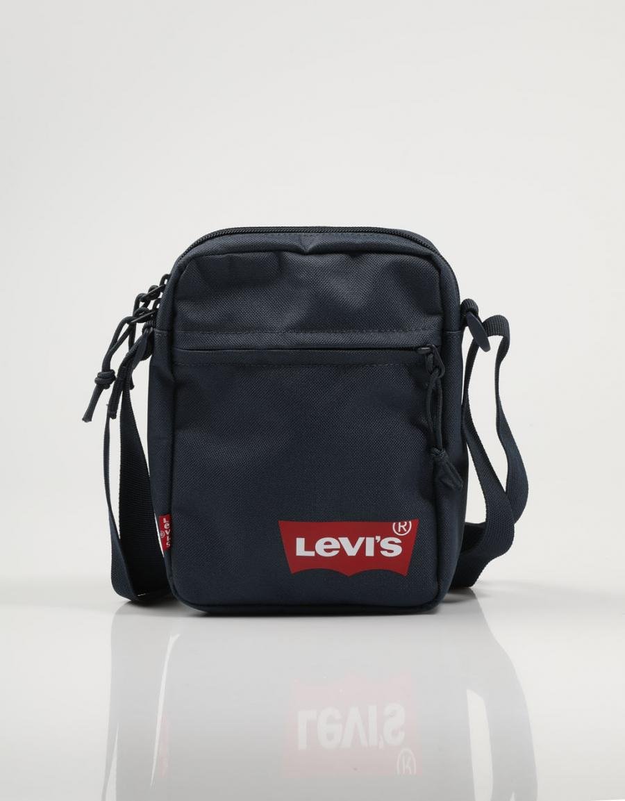 LEVIS Mini Crossbody Solid Red Batwing Navy Blue