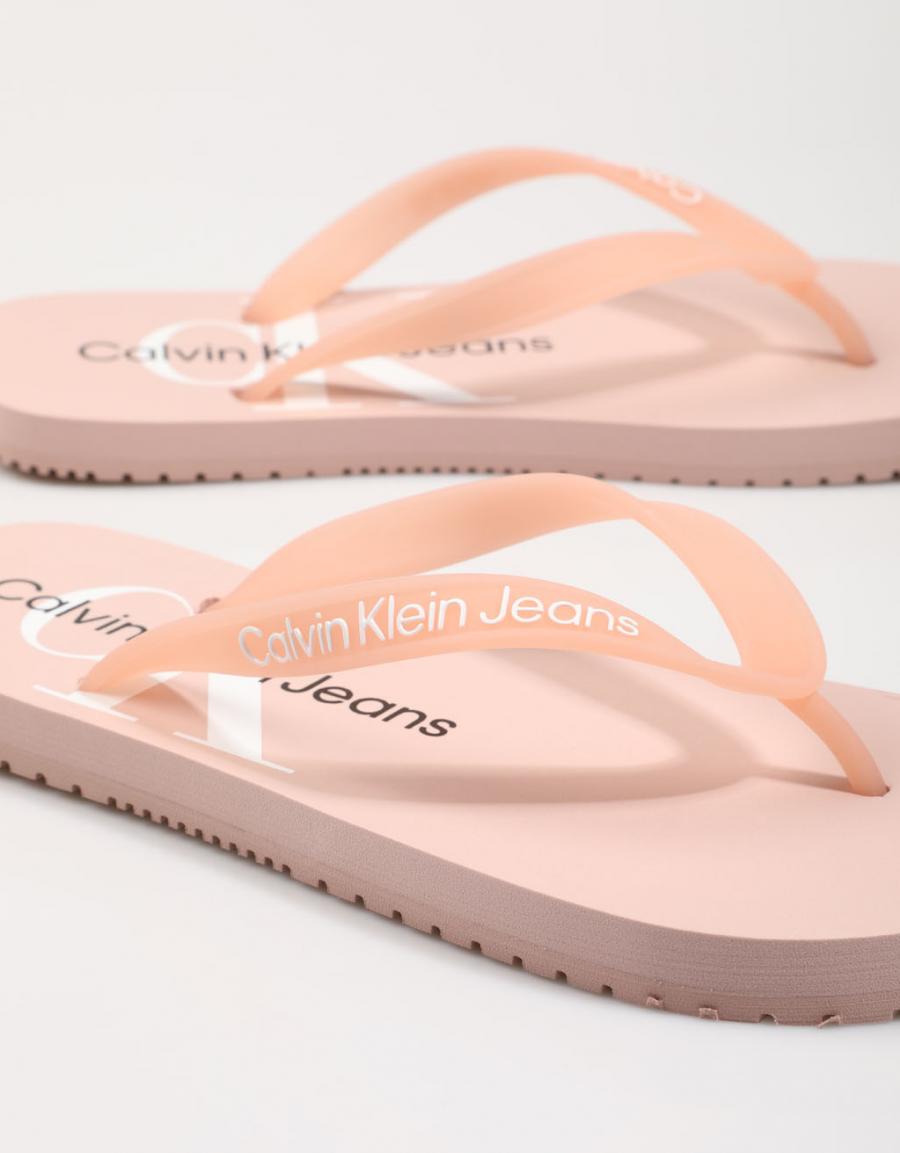 CALVIN KLEIN Beach Sandal Monogram Tpu Pink