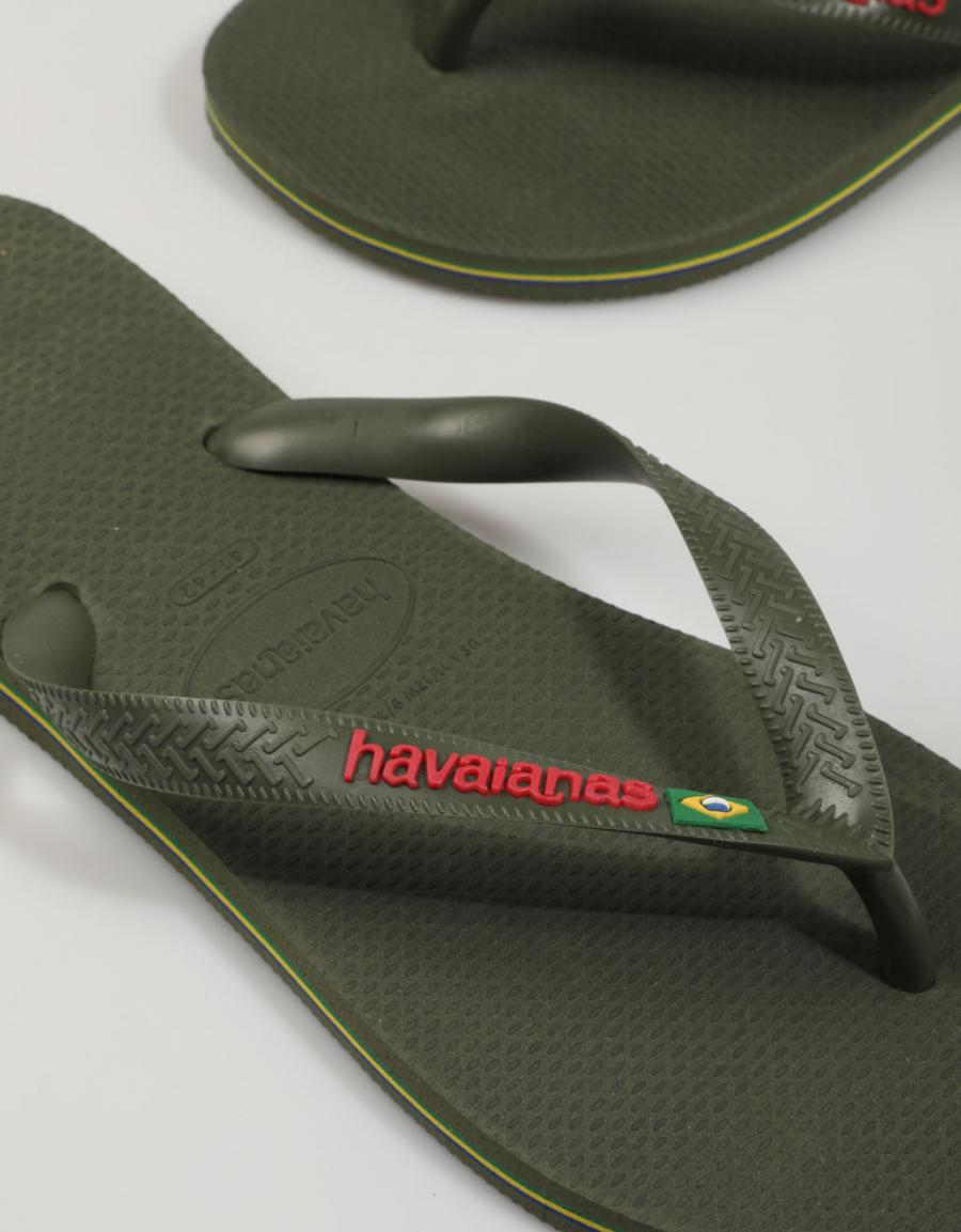 HAVAIANAS Brasil Logo Khaki