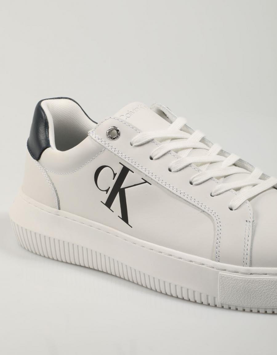 CALVIN KLEIN Chunky Cupsole Laceup Low Lth Branco