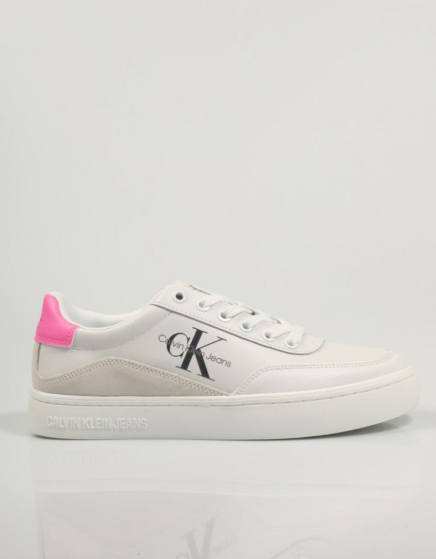 CALVIN KLEIN Classic Cupsole Laceup Low Lth Blanco