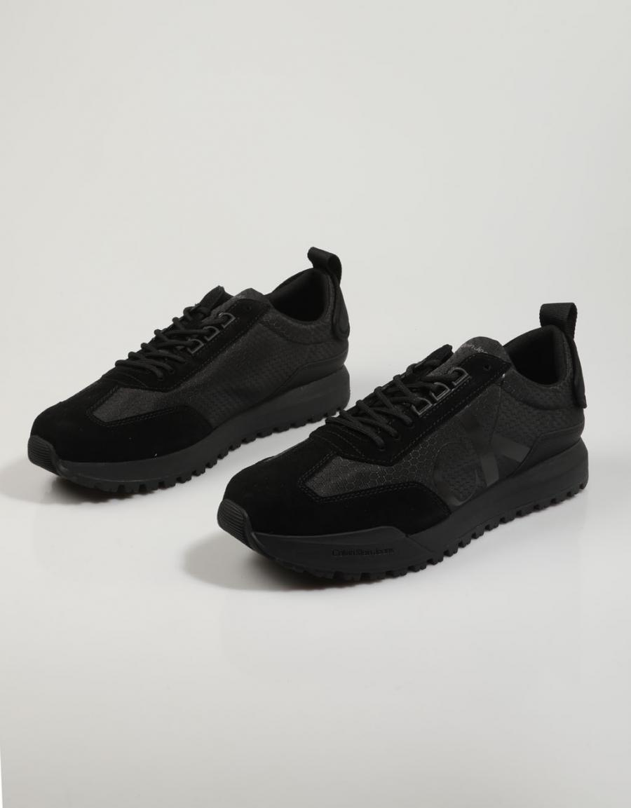 CALVIN KLEIN Toothy Runner Laceup R Poly Black