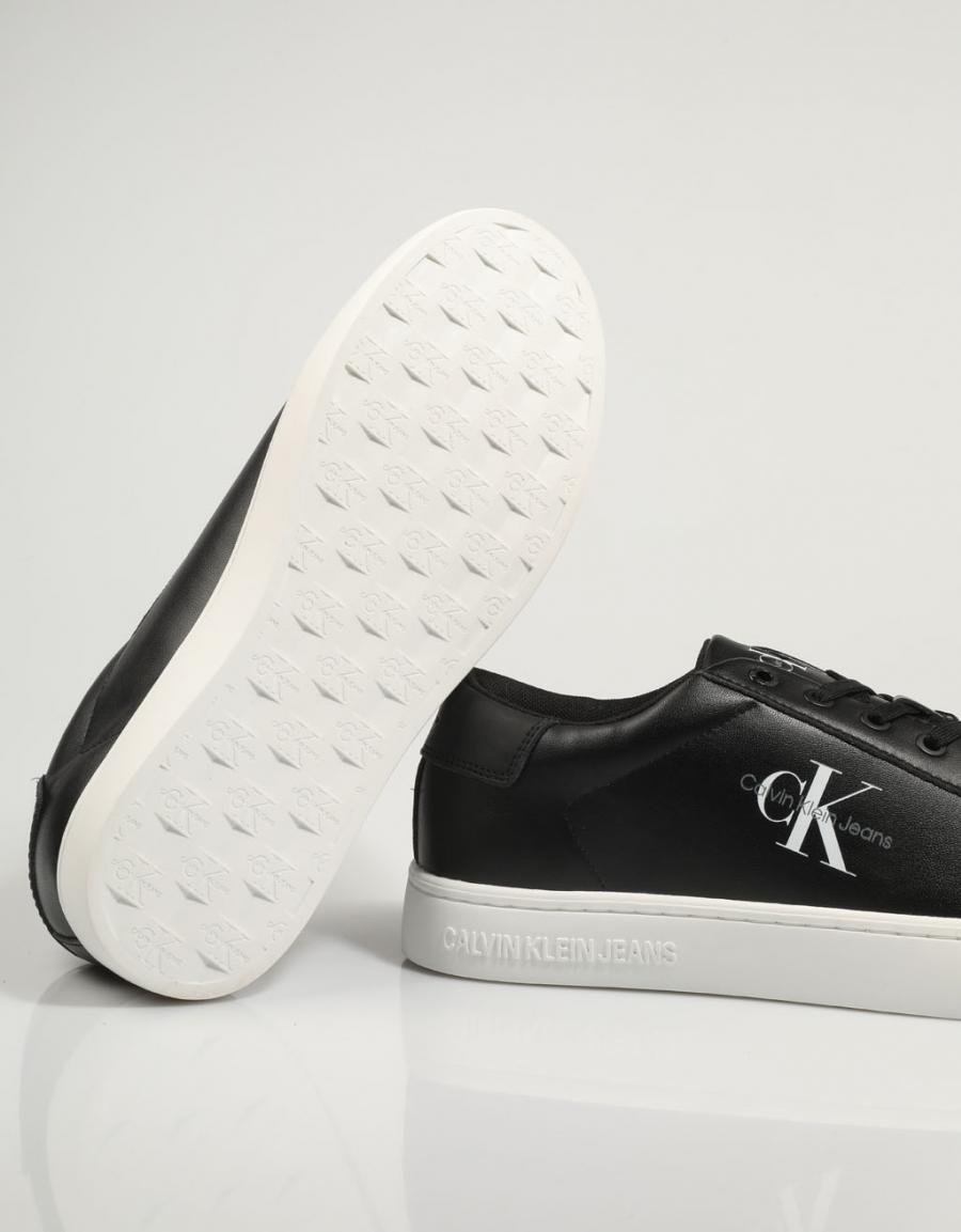 CALVIN KLEIN Classic Cupsole Laceup Low Lth Negro