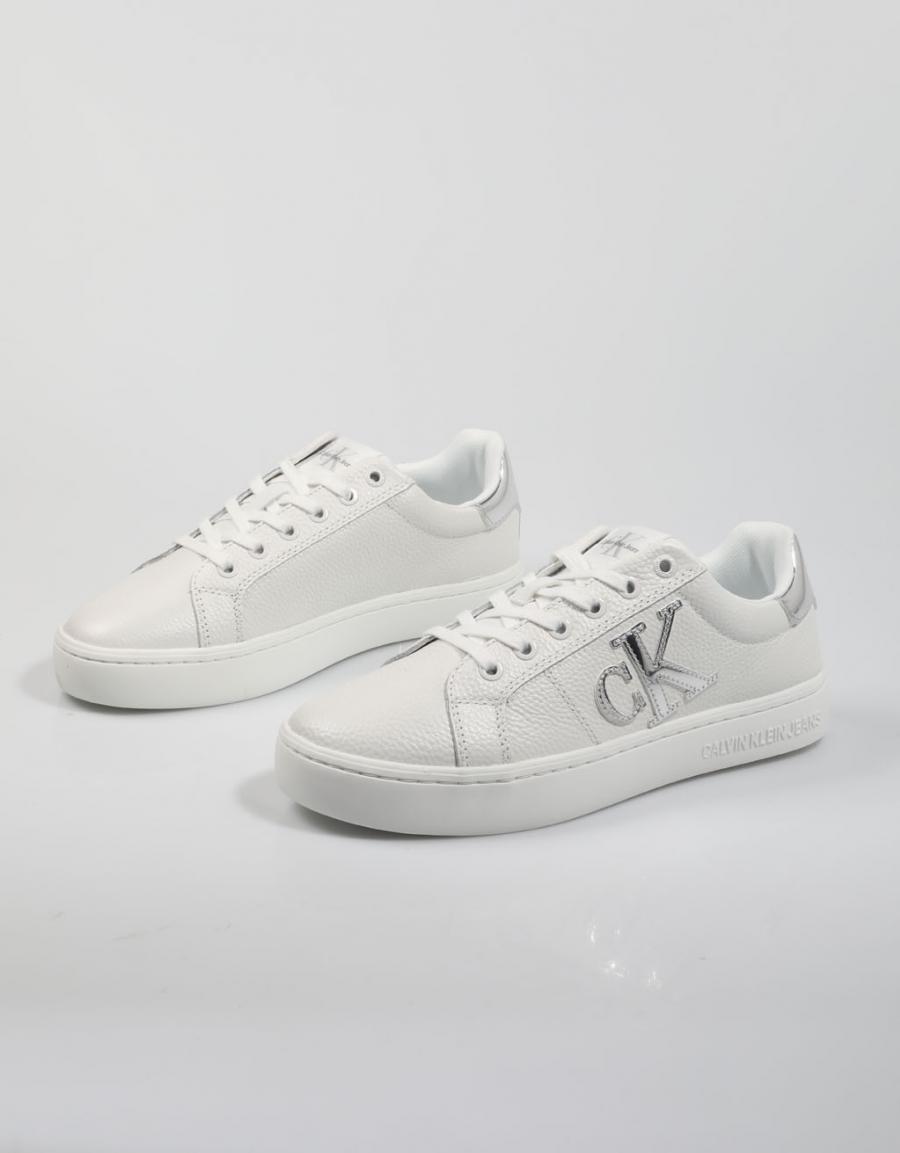 CALVIN KLEIN Classic Cupsole Laceup Low Blanco