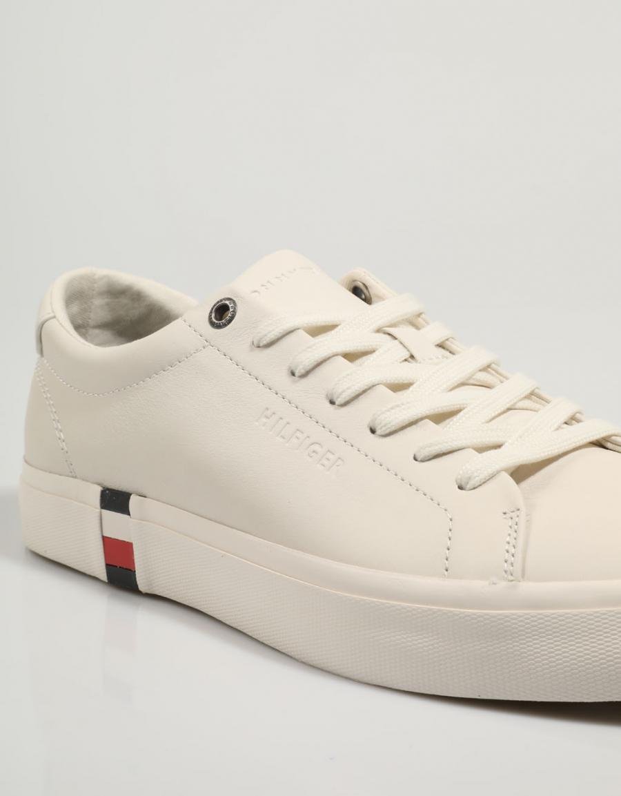 TOMMY HILFIGER Modern Vulc Corporate Leather White