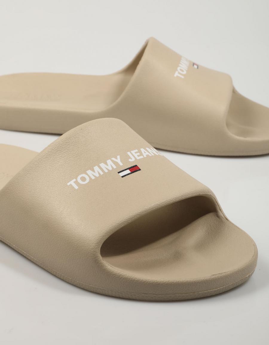 TOMMY HILFIGER Tommy Jeans Essential Poolslide Beige