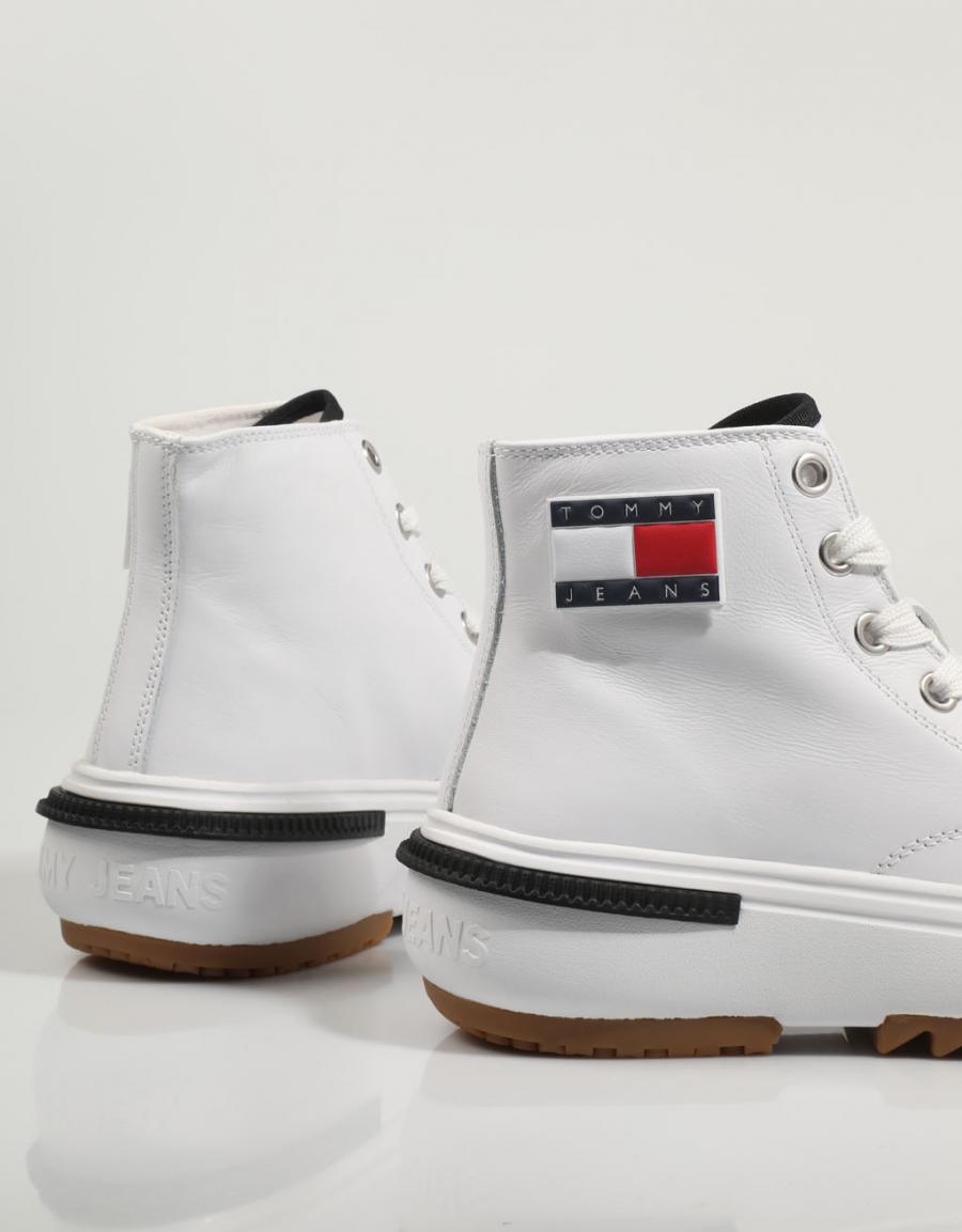 TOMMY HILFIGER Tommy Jeans Mid Run Cleat Blanc